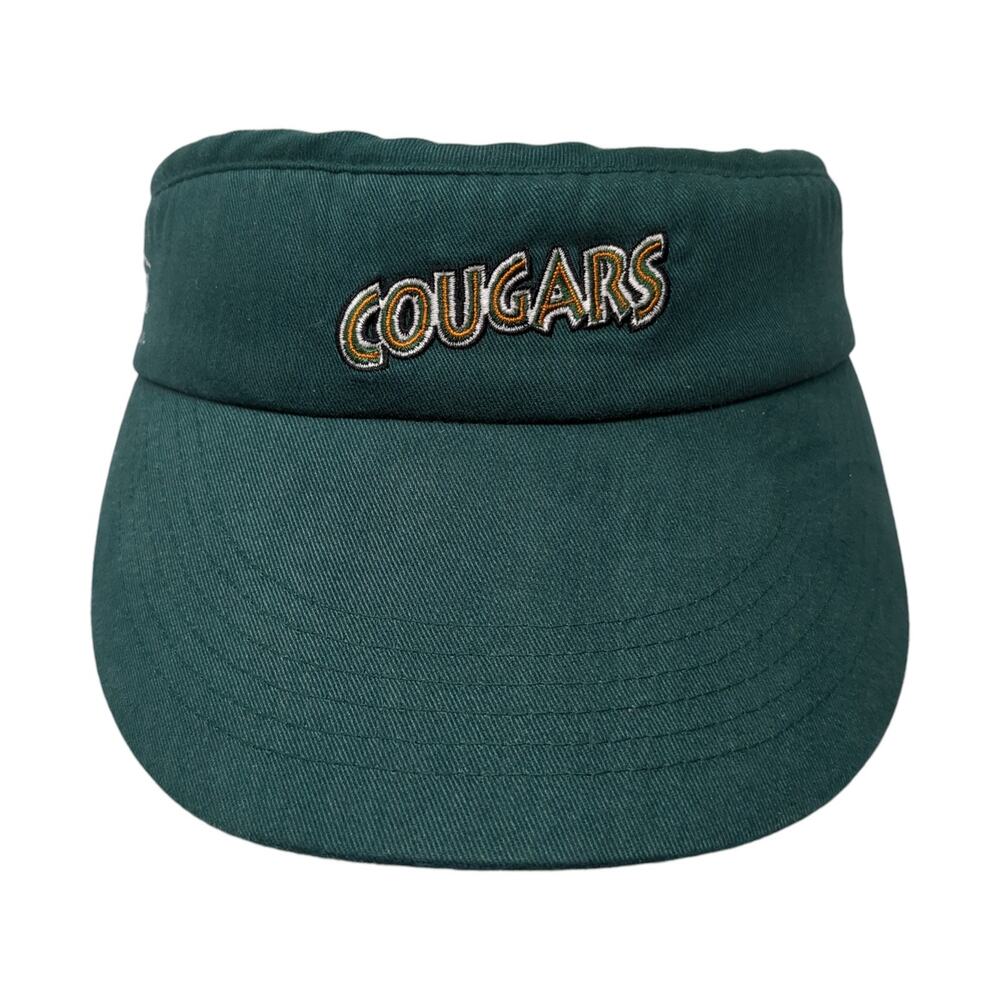 Cougars Nicor Slideback Sun Visor Cap Green One Size Adjustable Blue Wave Merch.
